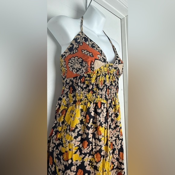 Floral Halter Maxi Dress - Multicolor - Picture 3 of 6
